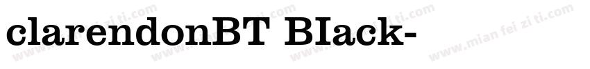 clarendonBT BIack字体转换